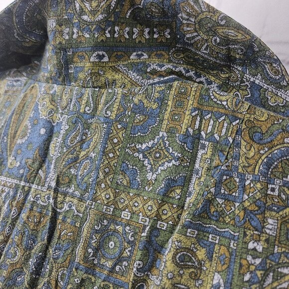 Vintage Dress Handmade Knee Length Midi Short Sleeve Womens M Pleated Zipper - Picture 9 of 15